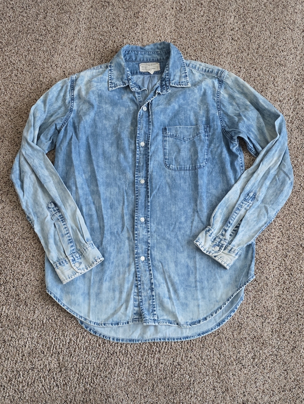 CURRENT/ELLIOTT Sz 2 (MEDIUM) DENIM SHIRT
